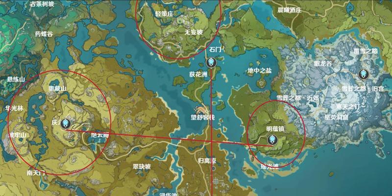 原神地图攻略（用地图解密原神世界，揭开隐藏任务和宝藏的秘密！）