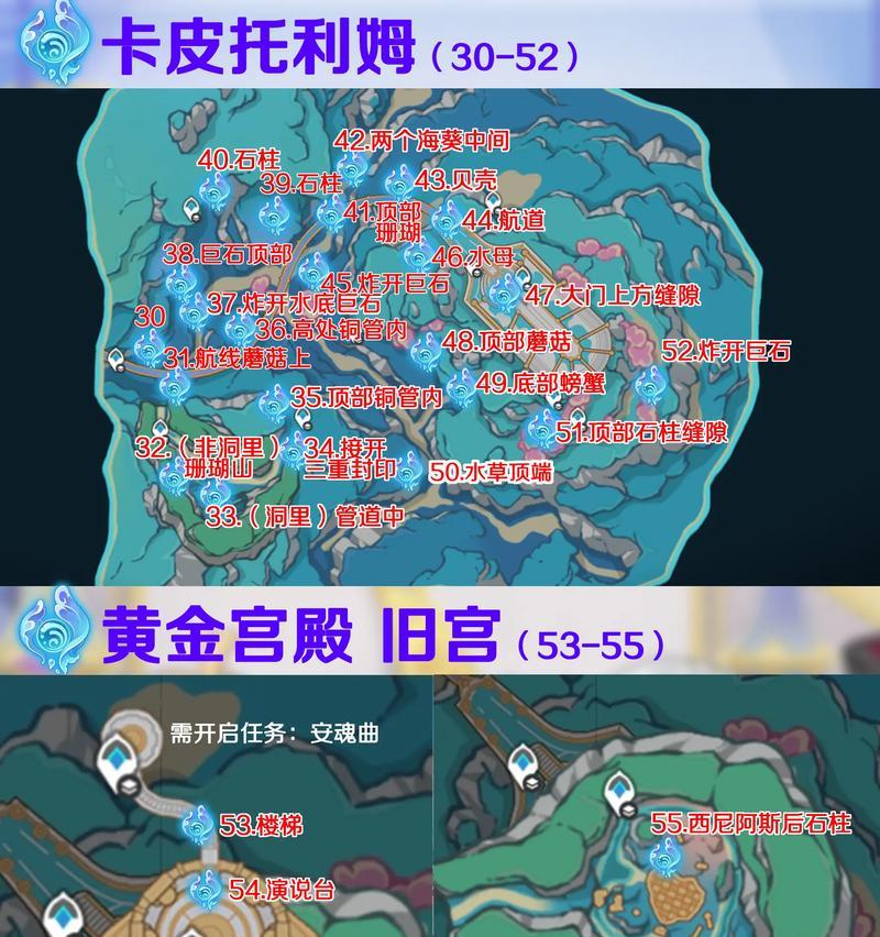 《原神岩神瞳全部收集攻略》（游戏攻略，拿下岩神瞳全收集）